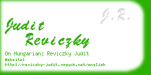 judit reviczky business card